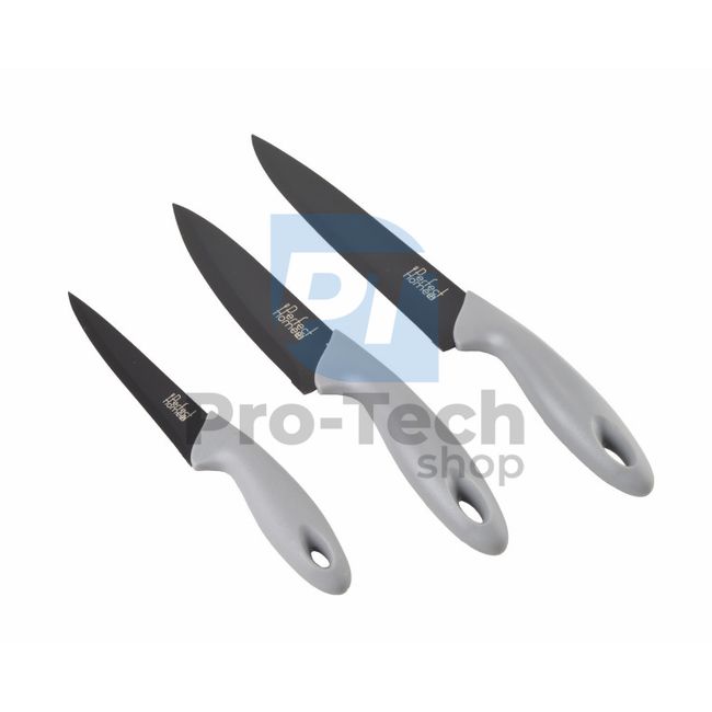 3-dílná sada kuchyňských nožů Grey 53190