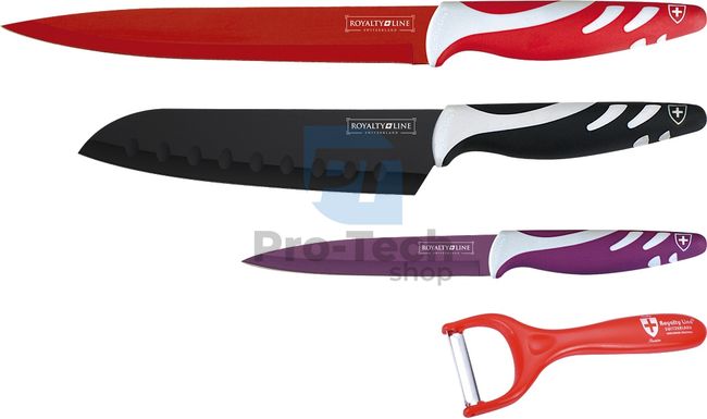 4-dílná sada kuchyňských nožů ROYALTY LINE Color 50076