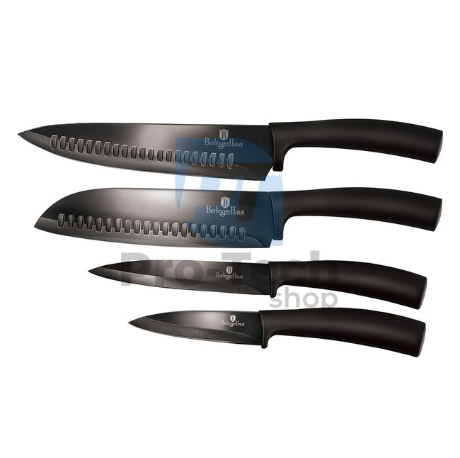 4dílná sada kuchyňských nerezových nožů BLACK 20367