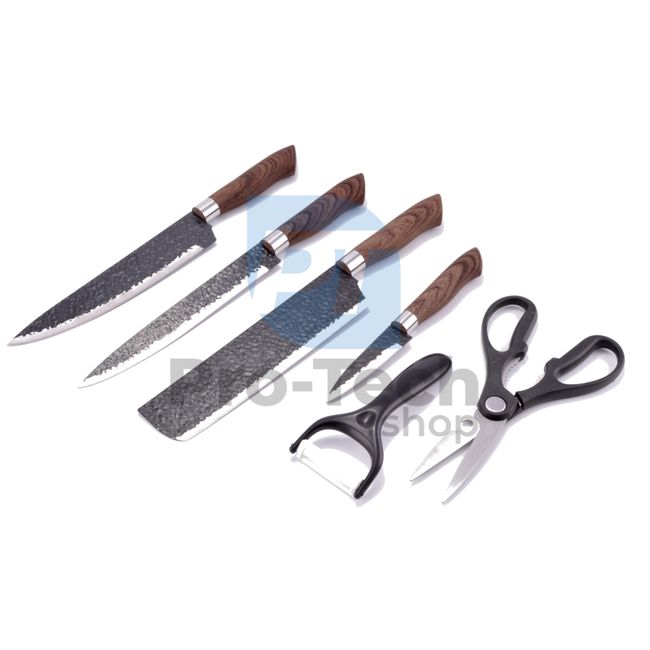 6dílná sada kuchyňských nerezových nožů 54195