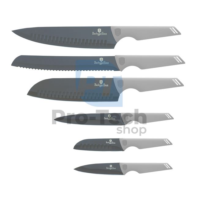 6dílná sada kuchyňských nerezových nožů MATT GREY 20730