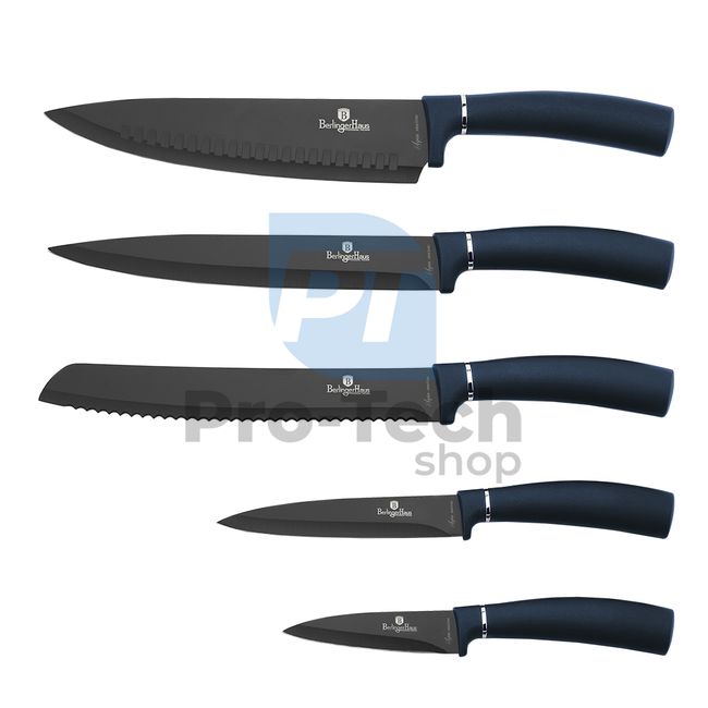 6dílná sada kuchyňských nerezových nožů s magnetickým stojanem AQUAMARINE 20065