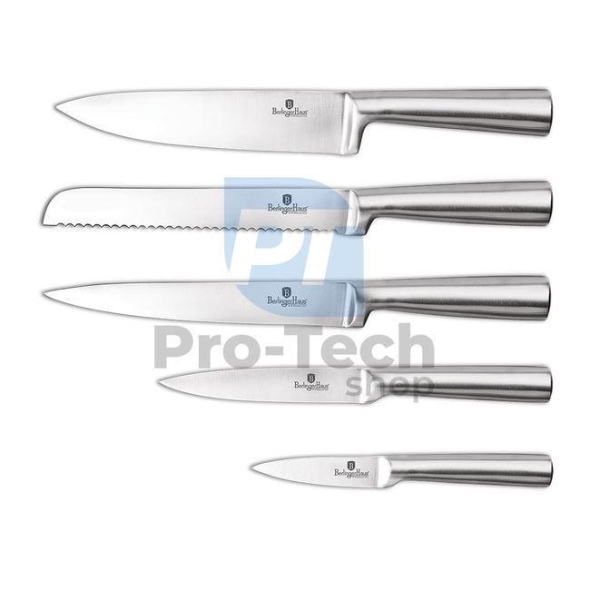 6dílná sada kuchyňských nerezových nožů se stojanem PINK 19965