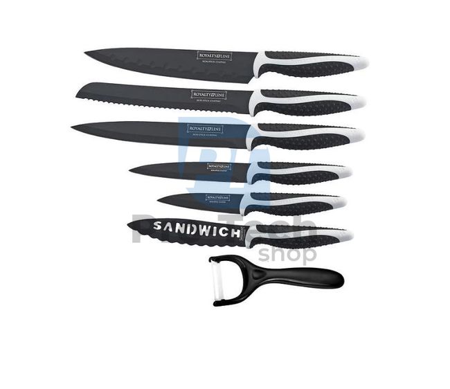 7-dílná sada kuchyňských nožů ROYALTY LINE Black 53165