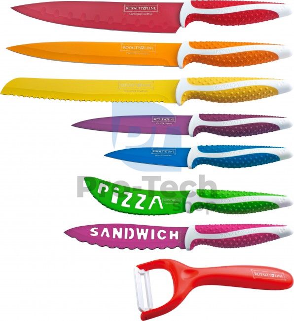 8-dílná sada kuchyňských nožů ROYALTY LINE Color 50535