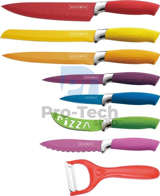8-dílná sada kuchyňských nožů ROYALTY LINE Color 50536