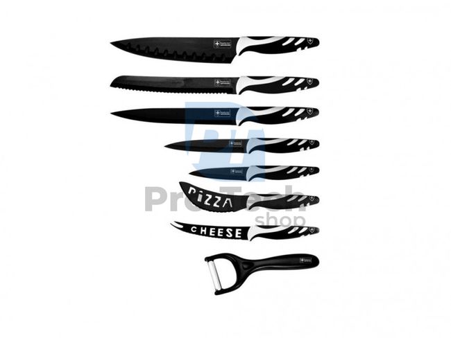 8-dílná sada kuchyňských nožů ROYALTY LINE Black 50618
