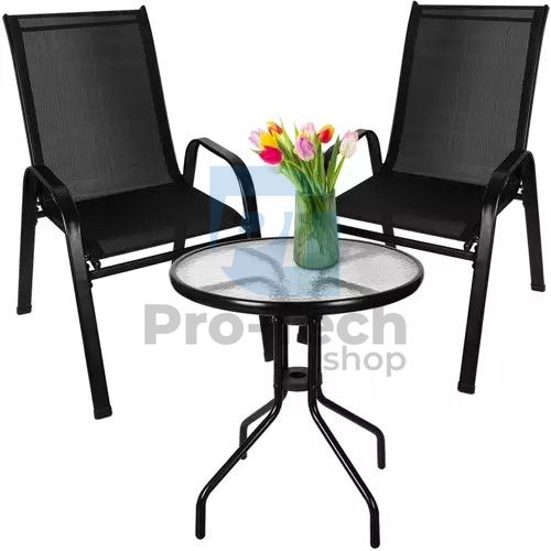 Balkonový set - stůl + 2 židle Gardlov 20707 73963
