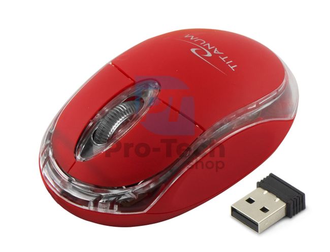 Bezdrátová myš 3D USB CONDOR, červená 73426