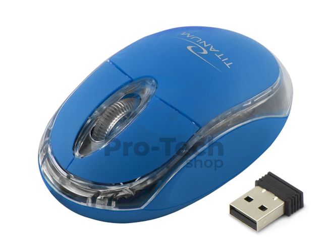 Bezdrátová myš 3D USB CONDOR, modrá 73423