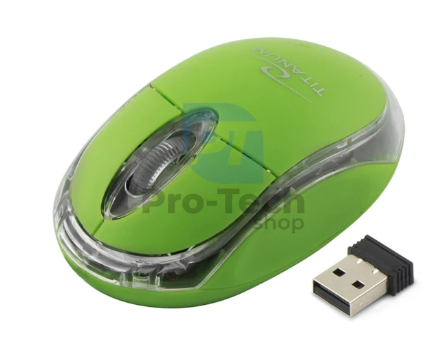 Bezdrátová myš 3D USB CONDOR, zelená 73424