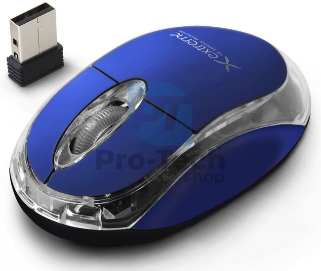 Bezdrátová myš 3D USB HARRIER, modrá 73444