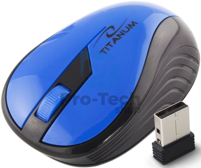 Bezdrátová myš 3D USB RAINBOW, modrá 73413