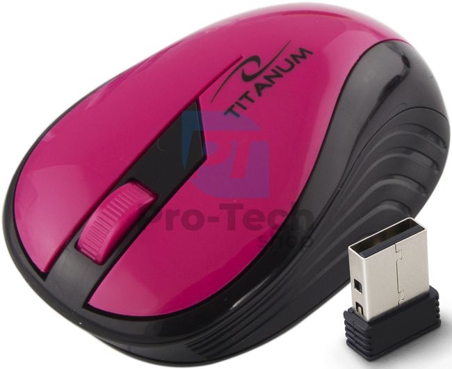 Bezdrátová myš 3D USB RAINBOW, růžová 73415