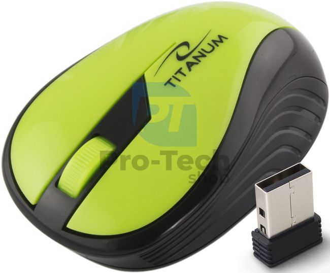 Bezdrátová myš 3D USB RAINBOW, zelená 73414