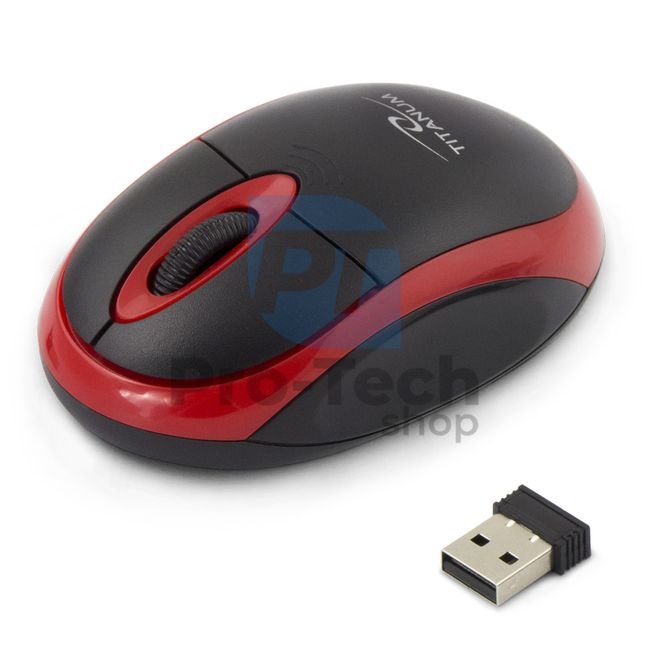 Bezdrátová myš 3D USB VULTURE, černo-červená 73421