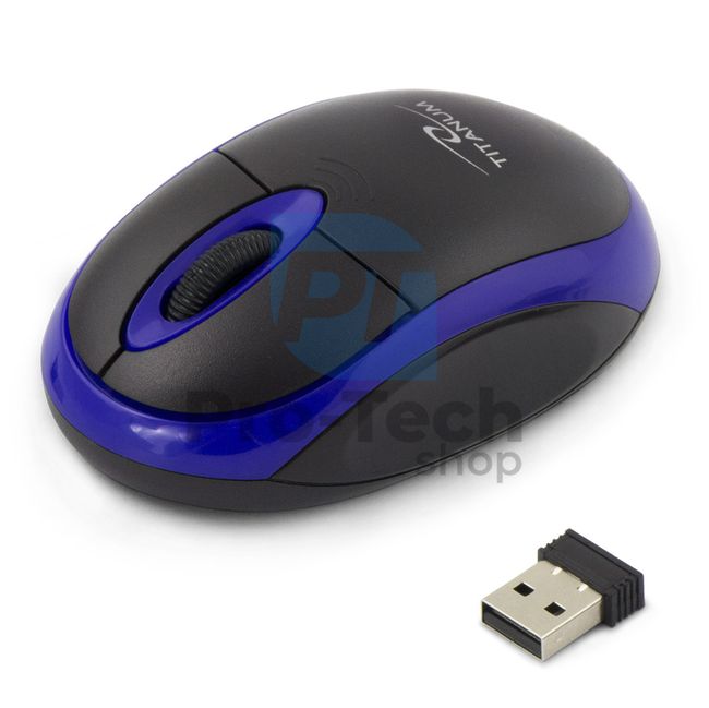 Bezdrátová myš 3D USB VULTURE, černo-modrá 73418