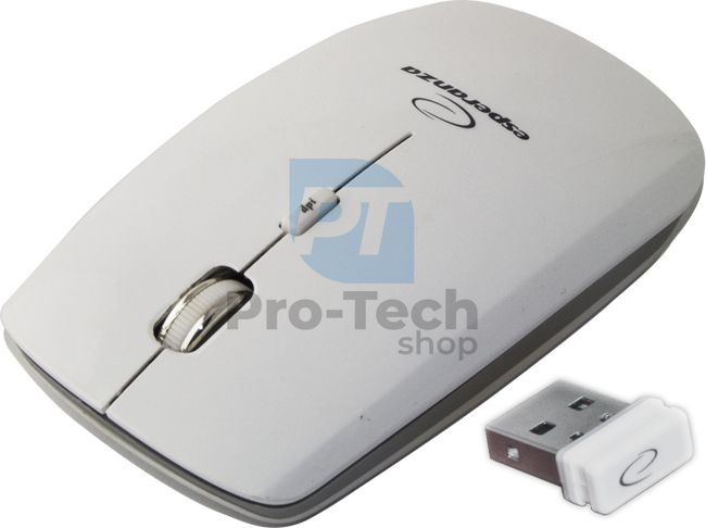 Bezdrátová myš 4D USB SATURN, bílá 73138
