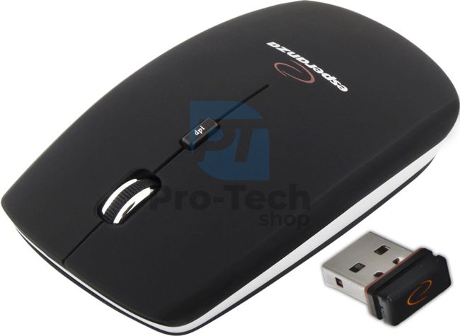 Bezdrátová myš 4D USB SATURN, černá 73137