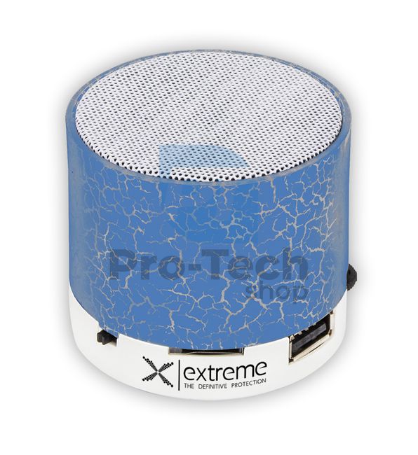 Bluetooth reproduktor s FM rádiem FLASH, modrý 73458