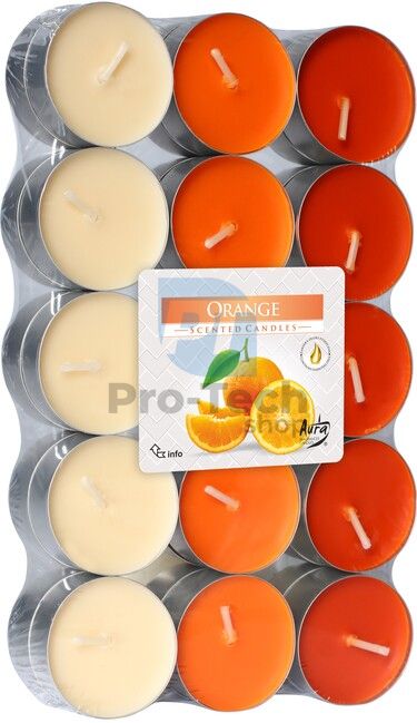 Čajové svíčky pomeranč Linteo Satin AROMA 30ks 30471