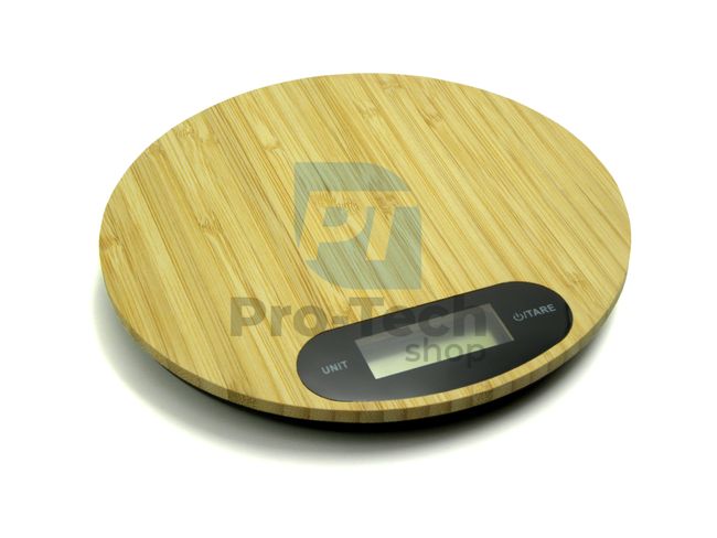 Digitální kuchyňská váha - Bambus kruh 12497