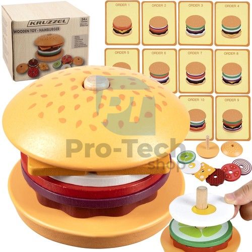 Dřevěný hamburger Kruzzel 75775