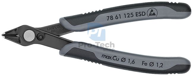 Electronic Super Knips® kleště ESD počerněné 125 mm KNIPEX 13472