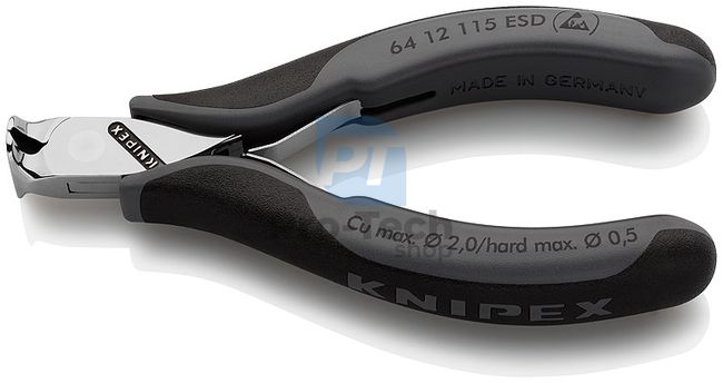 Electronics štípací kleště čelní 115 mm ESD KNIPEX 13456