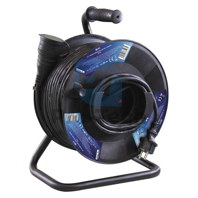 Gumový prodlužovací kabel na bubnu - spojka, 50m, 1,5mm2 70071