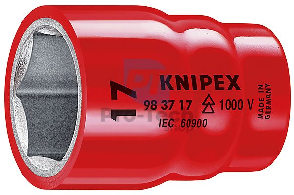 Hlavice šestihran 10 mm s vnitřním čtyřhranem 3/8" KNIPEX 08885