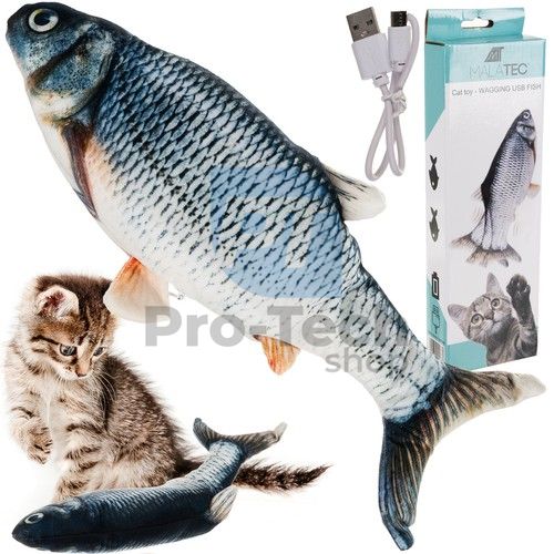 Hračka pro kočky - skákající ryba s USB 74340