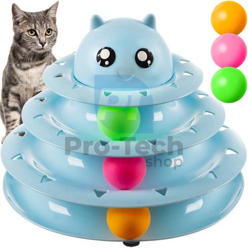 Hračka pro kočky - věž s kuličkami Purlov 21837 74341