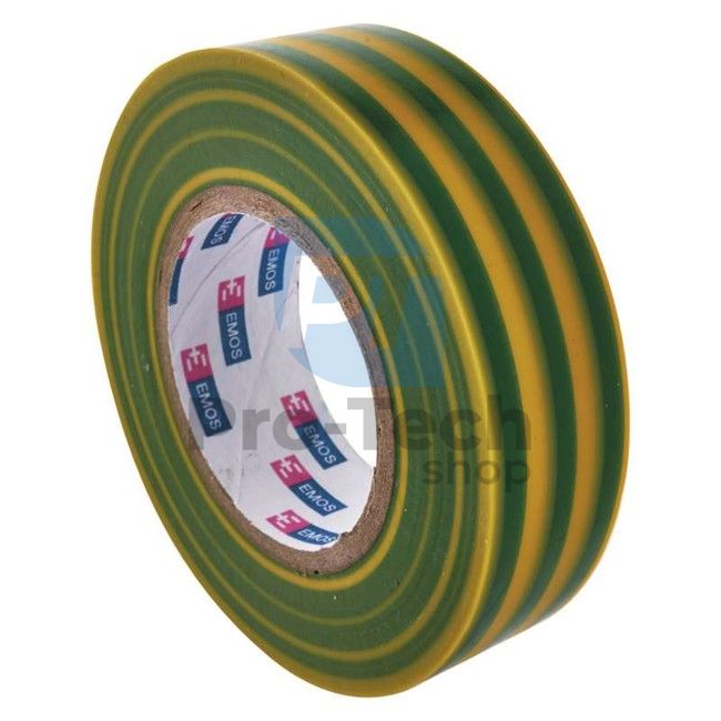 Izolační páska PVC 19mm / 20m zelenožlutá, 1ks 71009