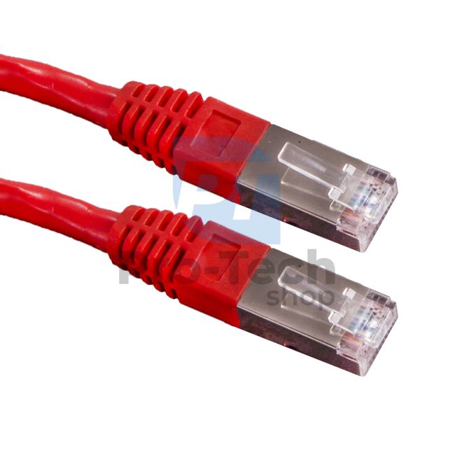 Kabel FTP CAT 6 Patchcord RJ45, 0,5m, červený 72491