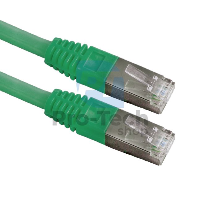 Kabel FTP CAT 6 Patchcord RJ45, 1m, zelený 72495