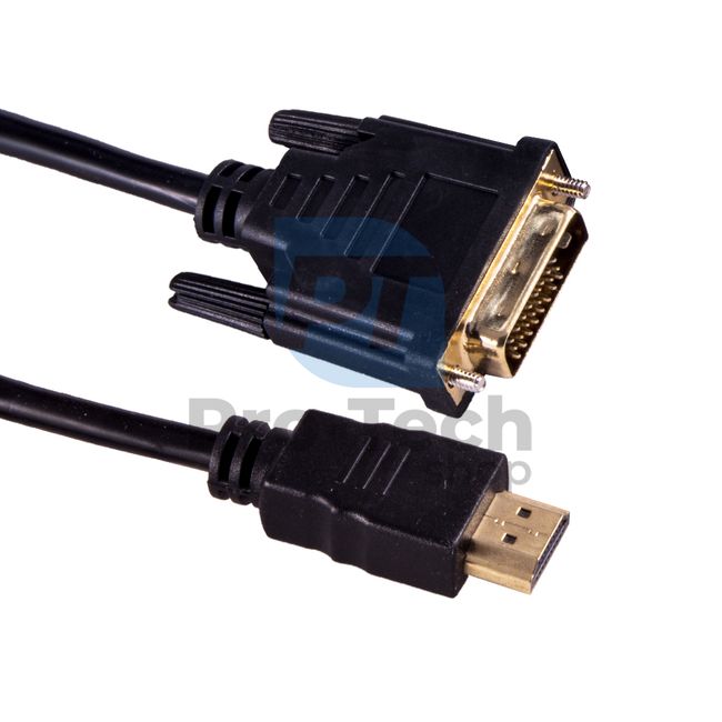 Kabel HDMI - DVI 1m, pozlacené konektory 72356