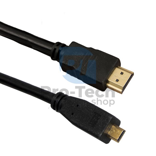 Kabel  Micro HDMI - HDMI 1,5m, pozlacené konektory 72353