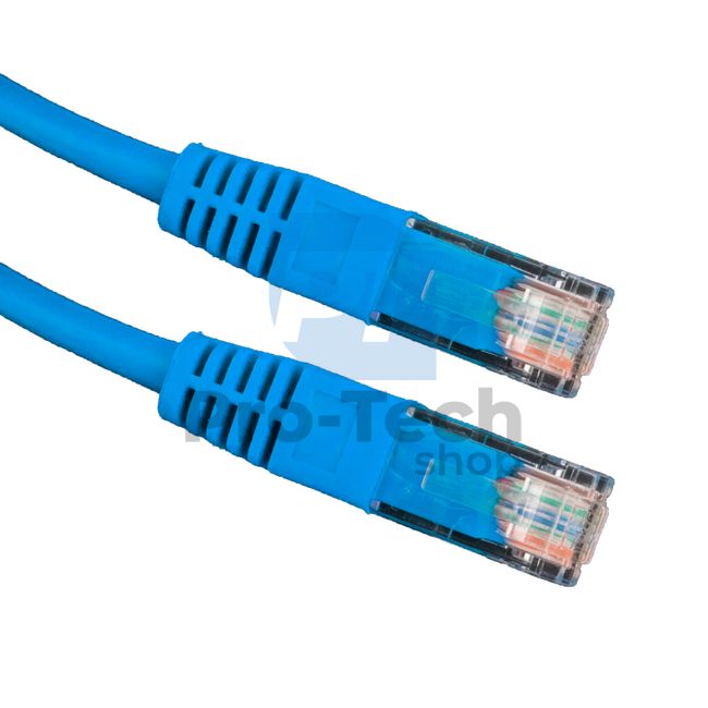 Kabel UTP CAT 5E Patchcord RJ45, 0,25m, modrý 72430