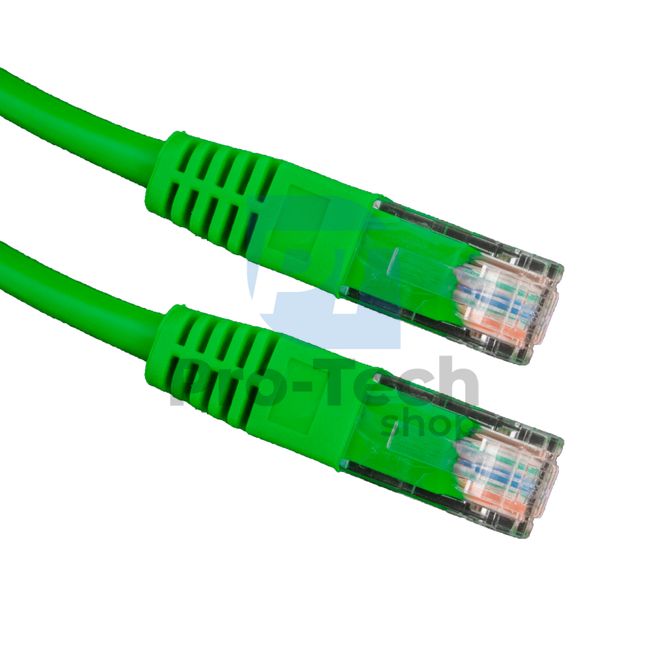 Kabel UTP CAT 5E Patchcord RJ45, 10m, zelený 72468