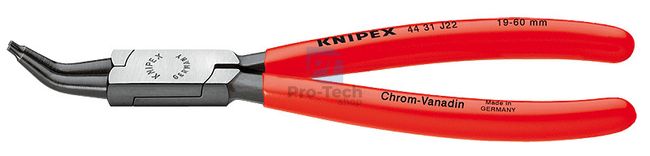 Kleště na pojistné kroužky 180 mm s vyhnutými čelistmi KNIPEX 07982