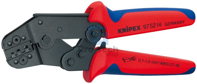 Krátké lisovací kleště 195 mm s multi-komponentními rukojeťmi KNIPEX 08665