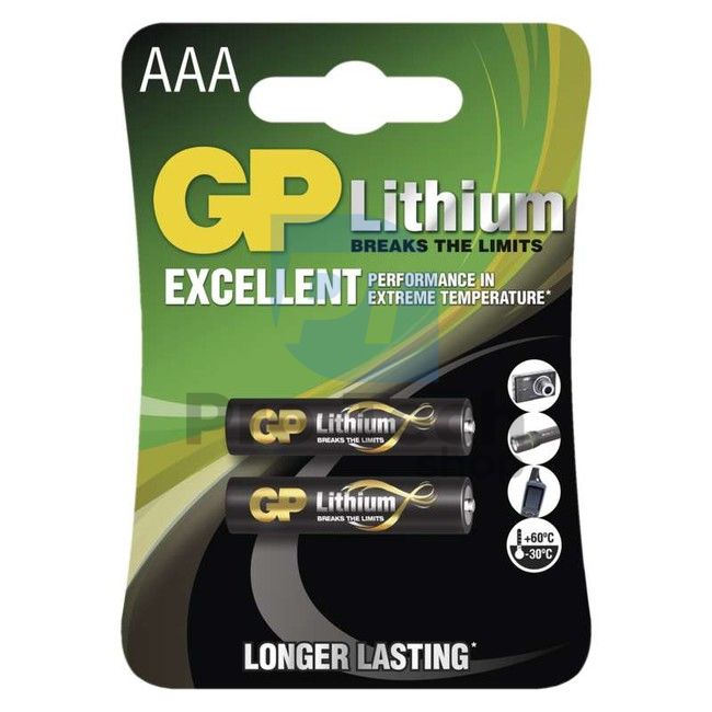 Lithiová baterie GP FR03 (AAA), 2ks 71417