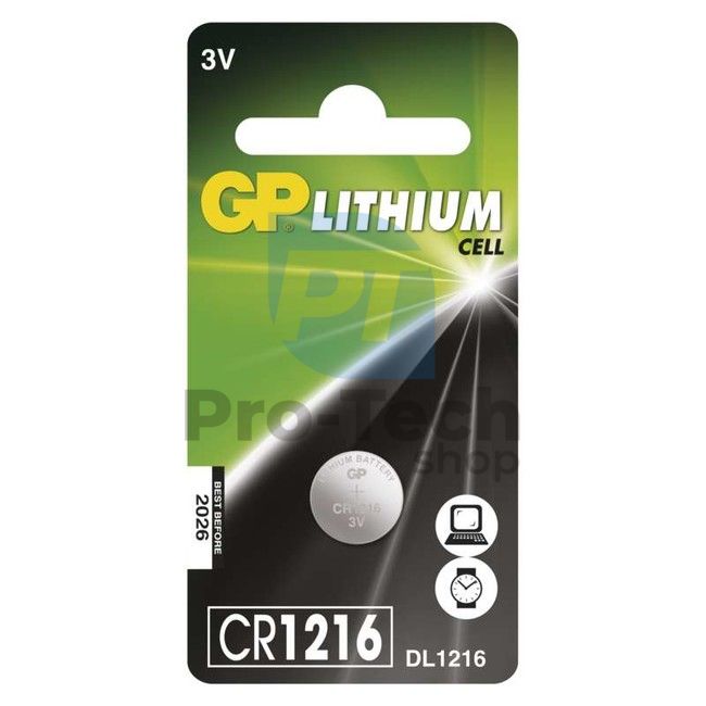 Lithiová knoflíková baterie GP CR1216 70423