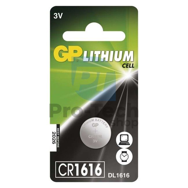 Lithiová knoflíková baterie GP CR1616 70175
