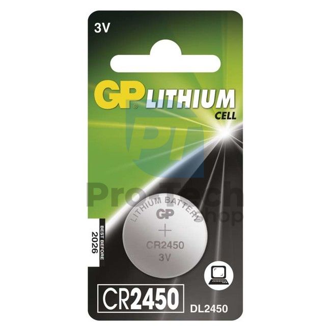 Lithiová knoflíková baterie GP CR2450 70455