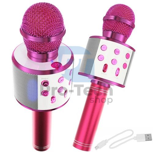 Mikrofon karaoke - růžový Izoxis 22191 75918
