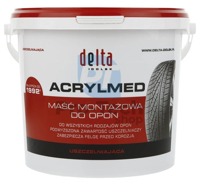 Montážní pasta pro pneumatiky Delta Acrylmed červená – 4kg 11277