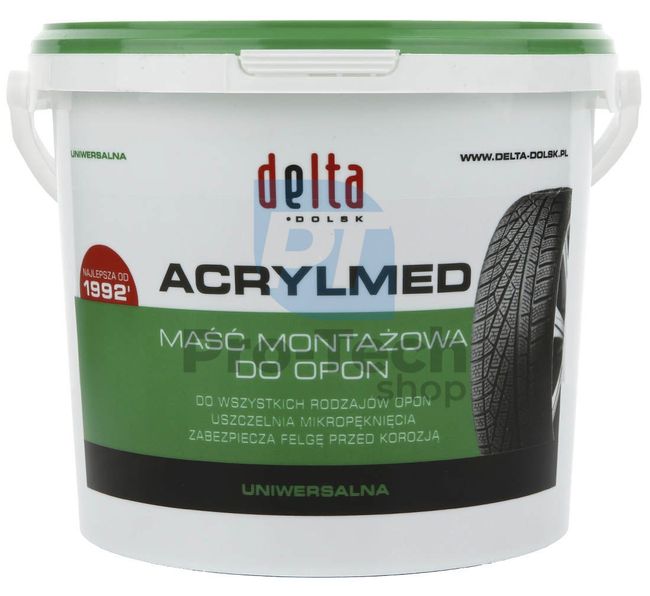 Montážní pasta pro pneumatiky Delta Acrylmed letní, zelená – 4kg 11281