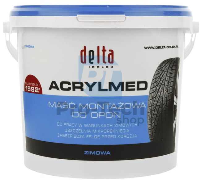 Montážní pasta pro pneumatiky Delta Acrylmed zimní, modrá – 4kg 11280